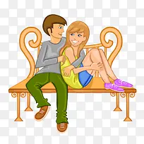 椅子上的情侣-空若网 椅子上的情侣-空若网