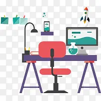 电脑桌椅子素材-空若网 电脑桌椅子素材-空若网