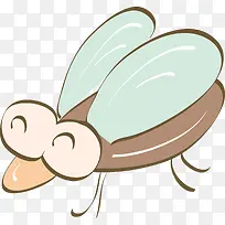 卡通画蚊蝇矢量-空若网 卡通画蚊蝇矢量-空若网