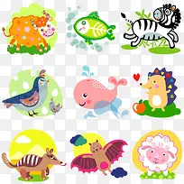 水彩动物-空若网 水彩动物-空若网