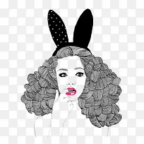 手绘女孩-空若网 手绘女孩-空若网