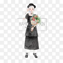 水彩女孩-空若网 水彩女孩-空若网