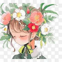 水彩女孩-空若网 水彩女孩-空若网