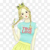 水彩女孩-空若网 水彩女孩-空若网