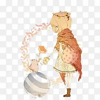 手绘女孩-空若网 手绘女孩-空若网