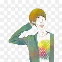 水彩男生-空若网 水彩男生-空若网