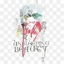 白色水彩抽象插画-空若网 白色水彩抽象插画-空若网