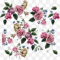 春天多彩花朵装饰-空若网 春天多彩花朵装饰-空若网