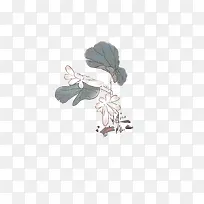 手绘中国风荷花素材-空若网 手绘中国风荷花素材-空若网