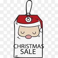 手绘圣诞老人促销标签-空若网 手绘圣诞老人促销标签-空若网