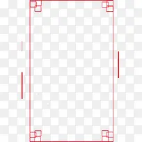 红色边框卡通矢量素材-空若网 红色边框卡通矢量素材-空若网