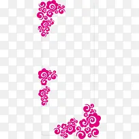 红色花边矢量边框素材-空若网 红色花边矢量边框素材-空若网