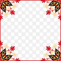多彩花朵边框-空若网 多彩花朵边框-空若网