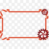 红色机械边框素材-空若网 红色机械边框素材-空若网