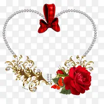 玫瑰爱心边框-空若网 玫瑰爱心边框-空若网