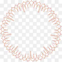 创意红色线条圆形边框花纹矢量图-空若网 创意红色线条圆形边框花纹矢量图-空若网