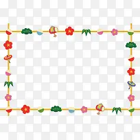 可爱边框红色小花-空若网 可爱边框红色小花-空若网