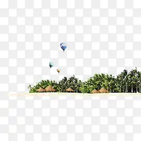 高清摄影海边沙滩椰子林-空若网 高清摄影海边沙滩椰子林-空若网