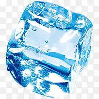 创意手绘摄影蓝色的冰块效果-空若网 创意手绘摄影蓝色的冰块效果-空若网