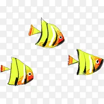 摄影手绘卡通鱼群-空若网 摄影手绘卡通鱼群-空若网