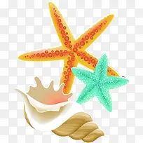 摄影手绘卡通海星效果-空若网 摄影手绘卡通海星效果-空若网