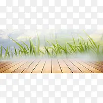 摄影手绘海报木板草丛-空若网 摄影手绘海报木板草丛-空若网