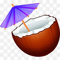 摄影夏日手绘沙滩椰子-空若网 摄影夏日手绘沙滩椰子-空若网