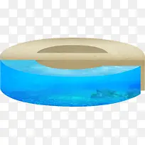 摄影沙滩蓝色效果字体设计-空若网 摄影沙滩蓝色效果字体设计-空若网