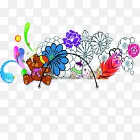 摄影立体手绘花朵效果设计-空若网 摄影立体手绘花朵效果设计-空若网