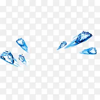 摄影海报冰块效果漂浮图-空若网 摄影海报冰块效果漂浮图-空若网