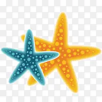 摄影手绘卡通海边海星效果-空若网 摄影手绘卡通海边海星效果-空若网