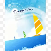 摄影夏日海报帆船合成-空若网 摄影夏日海报帆船合成-空若网