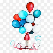 手绘气球-空若网 手绘气球-空若网