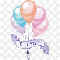 卡通手绘彩色气球-空若网 卡通手绘彩色气球-空若网