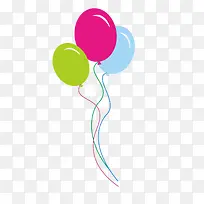卡通彩色气球-空若网 卡通彩色气球-空若网