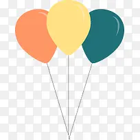 矢量扁平化气球-空若网 矢量扁平化气球-空若网