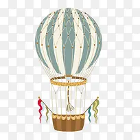 卡通装饰热气球小清新插画-空若网 卡通装饰热气球小清新插画-空若网