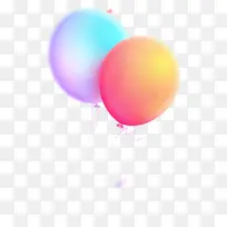 卡通彩色渐变气球-空若网 卡通彩色渐变气球-空若网