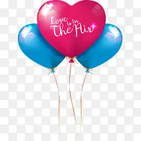 情人节多彩爱心气球-空若网 情人节多彩爱心气球-空若网