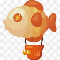 卡通可爱鱼气球-空若网 卡通可爱鱼气球-空若网