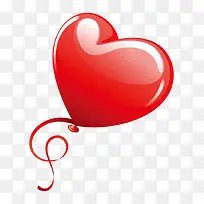 爱心红色气球-空若网 爱心红色气球-空若网