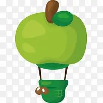 卡通可爱苹果气球-空若网 卡通可爱苹果气球-空若网