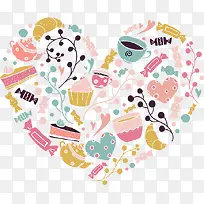 卡通爱心装饰-空若网 卡通爱心装饰-空若网