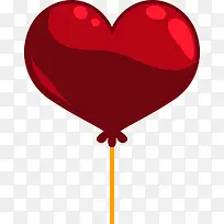 情人节红色爱心气球-空若网 情人节红色爱心气球-空若网