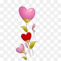 手绘爱心花朵-空若网 手绘爱心花朵-空若网