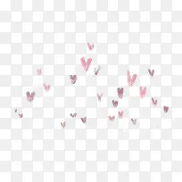 手绘爱心漂浮-空若网 手绘爱心漂浮-空若网