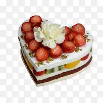 爱心草莓蛋糕-空若网 爱心草莓蛋糕-空若网