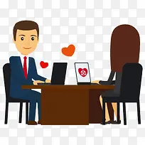 手绘上班族-空若网 手绘上班族-空若网