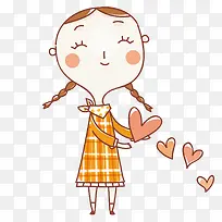 爱心女孩-空若网 爱心女孩-空若网