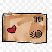 矢量水彩信封-空若网 矢量水彩信封-空若网